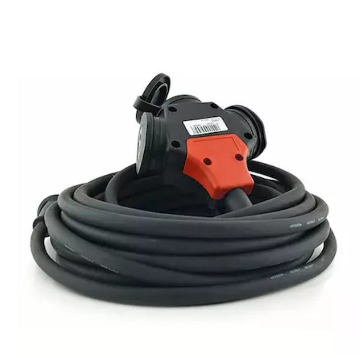 LM 48325 bloc de contact triple avec couvercle à charnière 25 m 230V 2P+A BE/FR noir